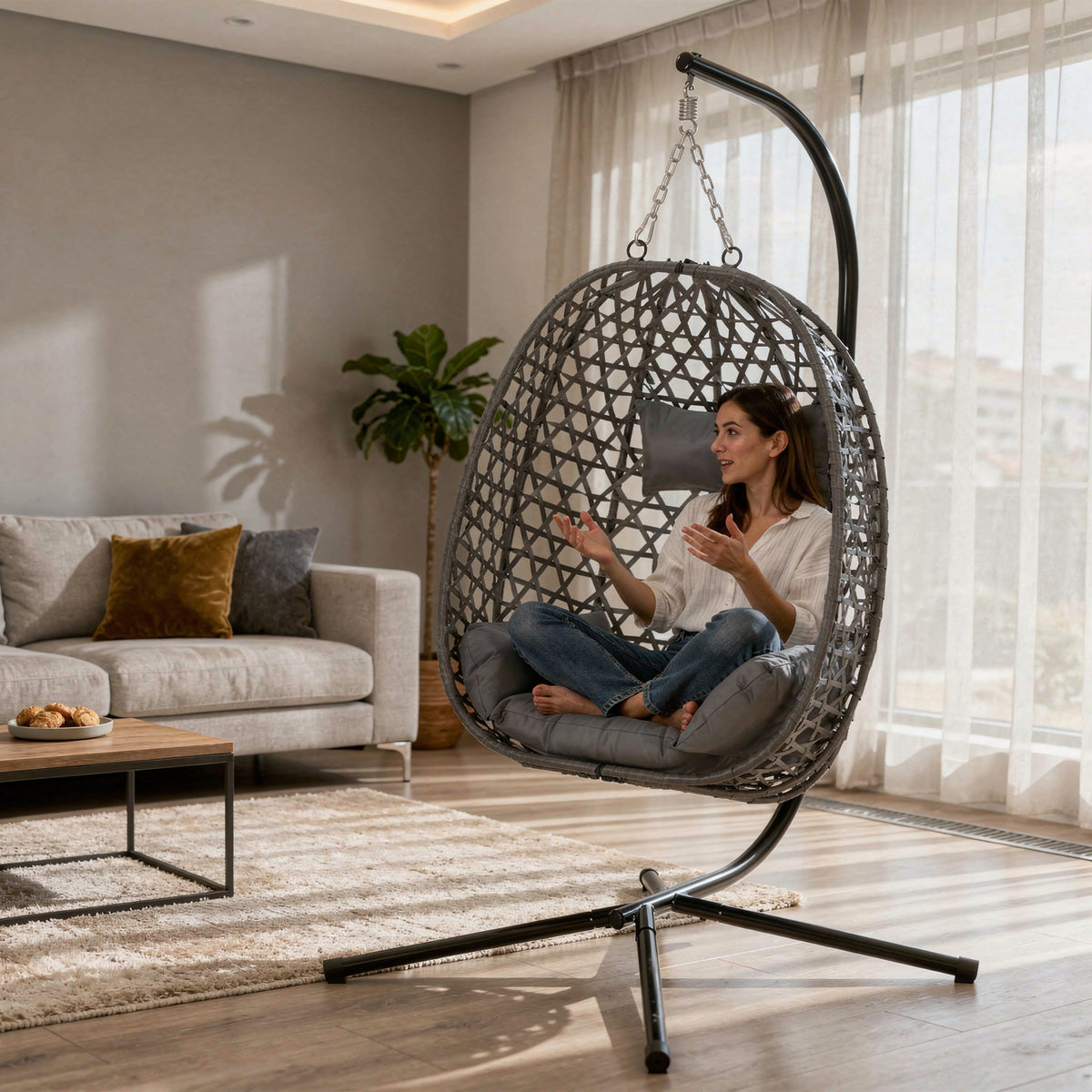 Support pour fauteuil suspendu en acier - 150 kg | Goliath